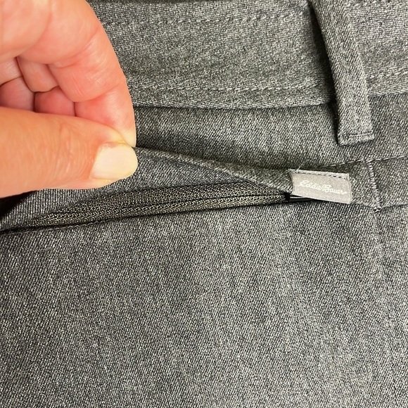 Eddie Bauer Travel Pants Straight Leg Mid Rise Curvy Trousers size 14 - Picture 14 of 17